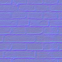 seamless wall bricks normal map 0001